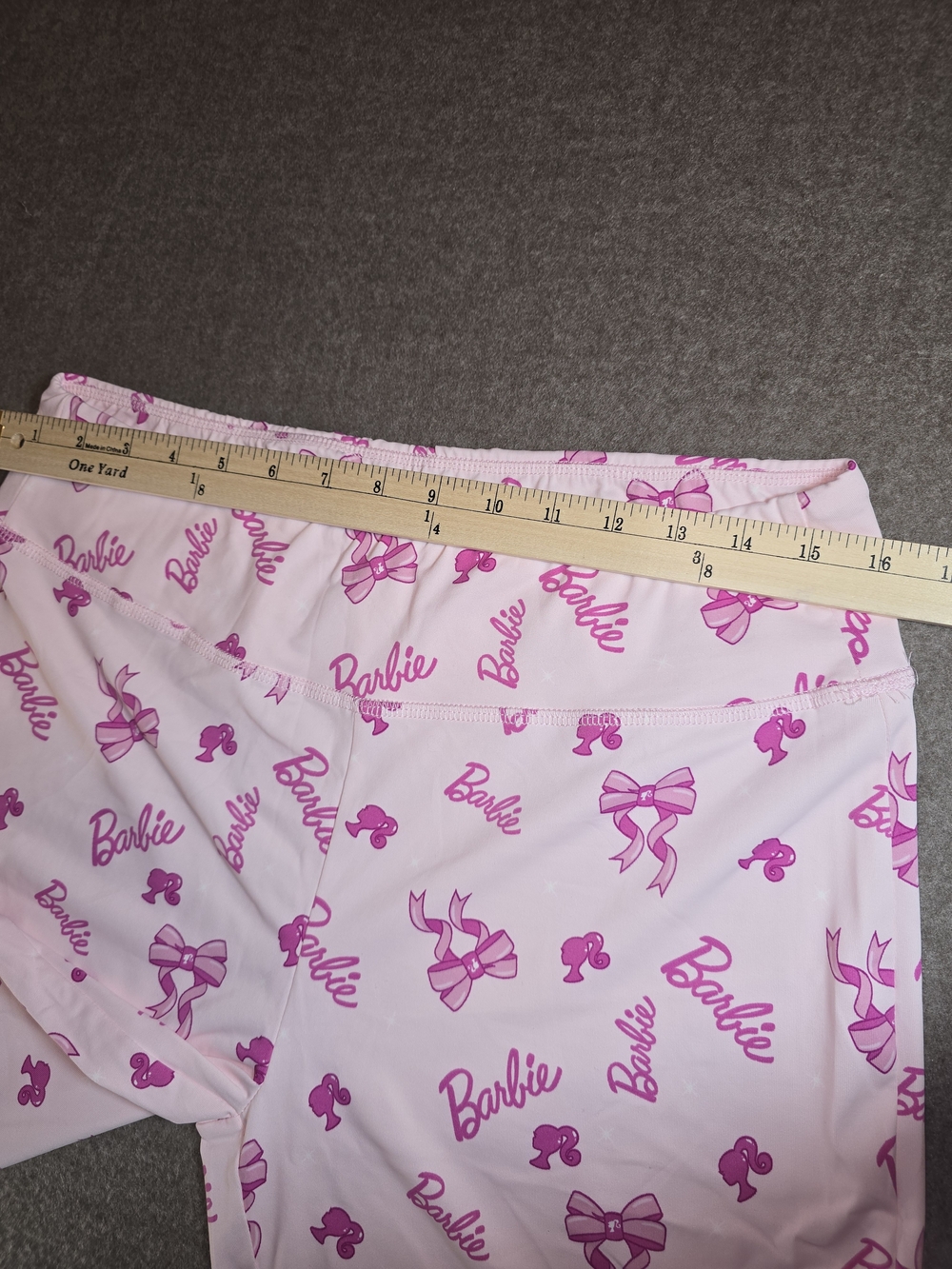 Barbie Light Pink Shorts Hot Pink Barbie Design Biker Shorts Stretch Women's XXL - Picture 11 of 12